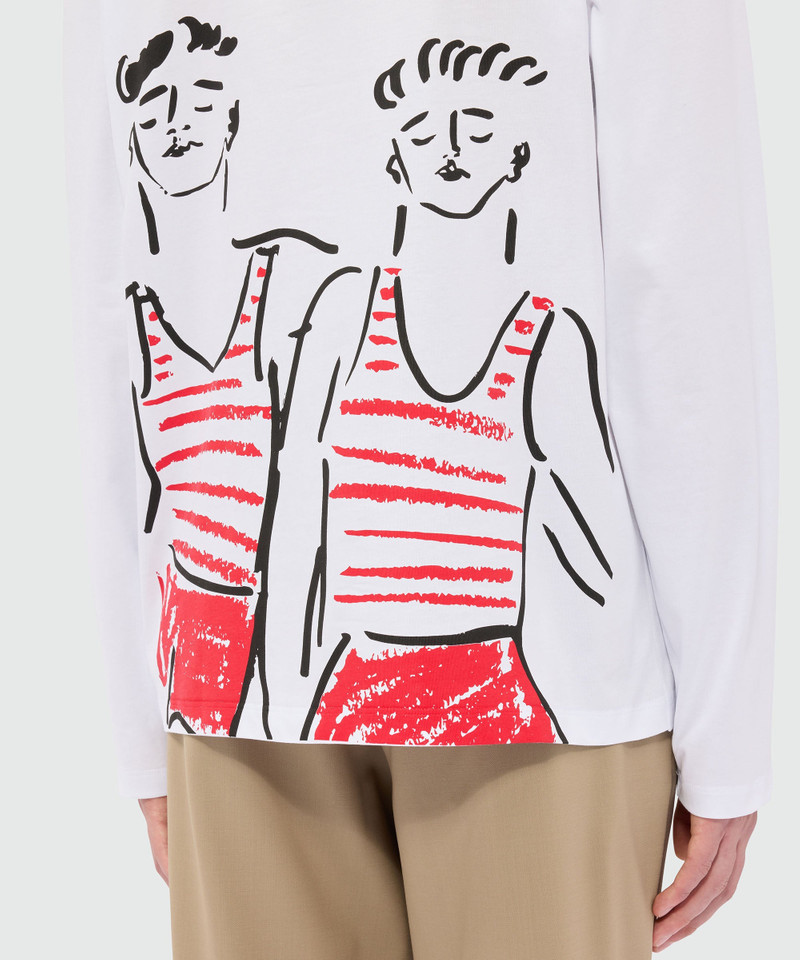 T-shirt with Luke Edward Hall x MSGM graphics 5