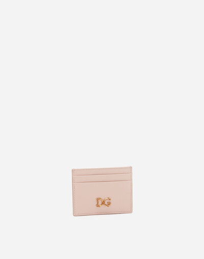 Dolce & Gabbana Calfskin credit card holder with baroque D&G outlook