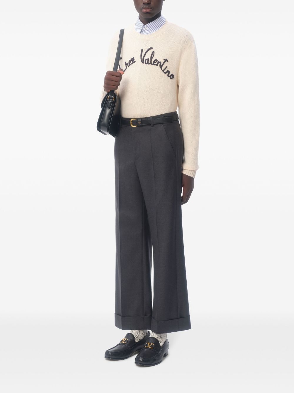 Chez Valentino-embroidered sweater - 2