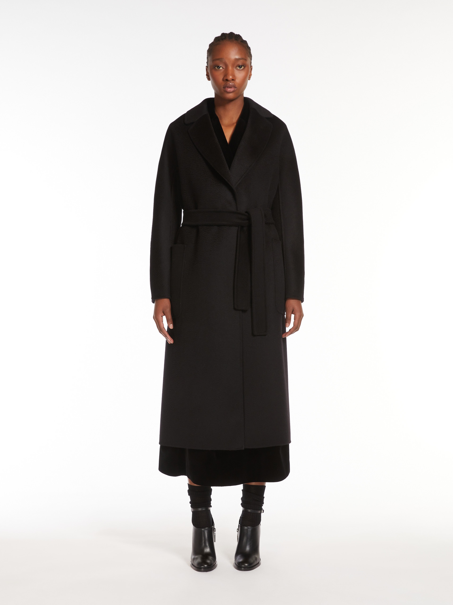 AMORE Cashmere and wool wrap coat - 3