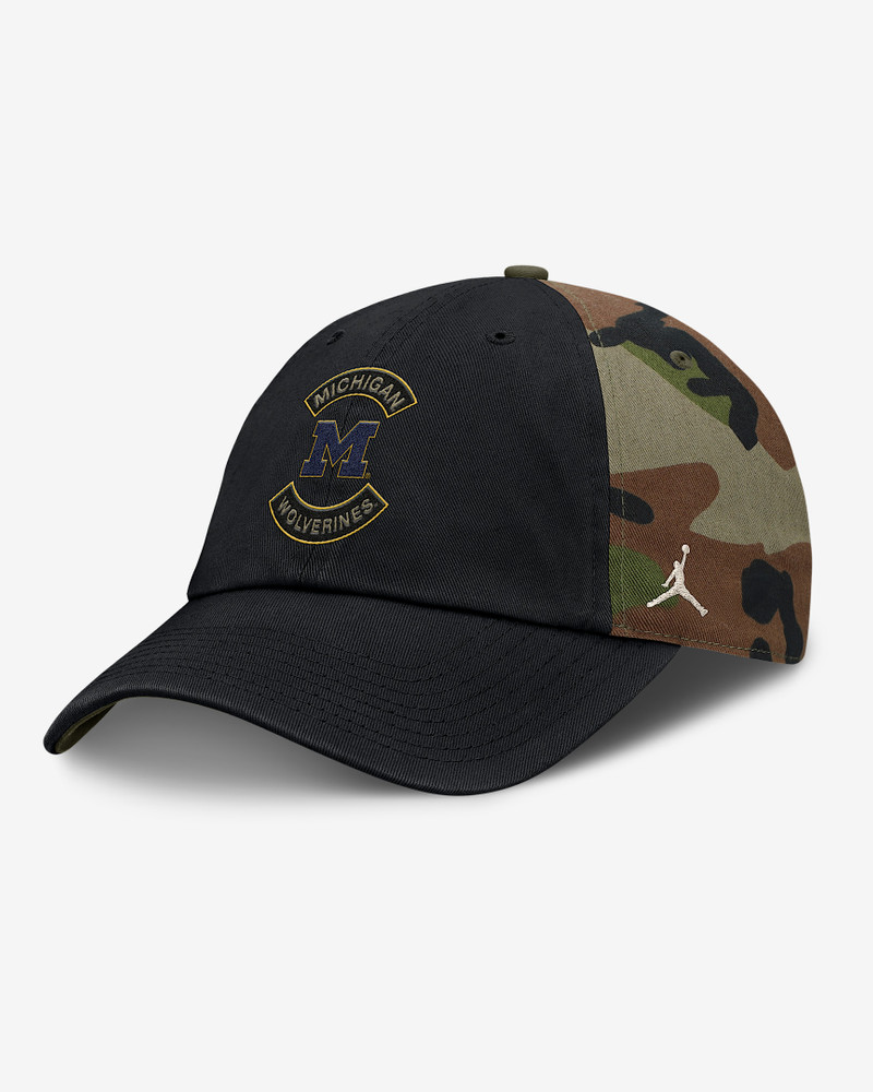 Michigan 2025 Military Appreciation Club Men's Nike College Adjustable Hat 1