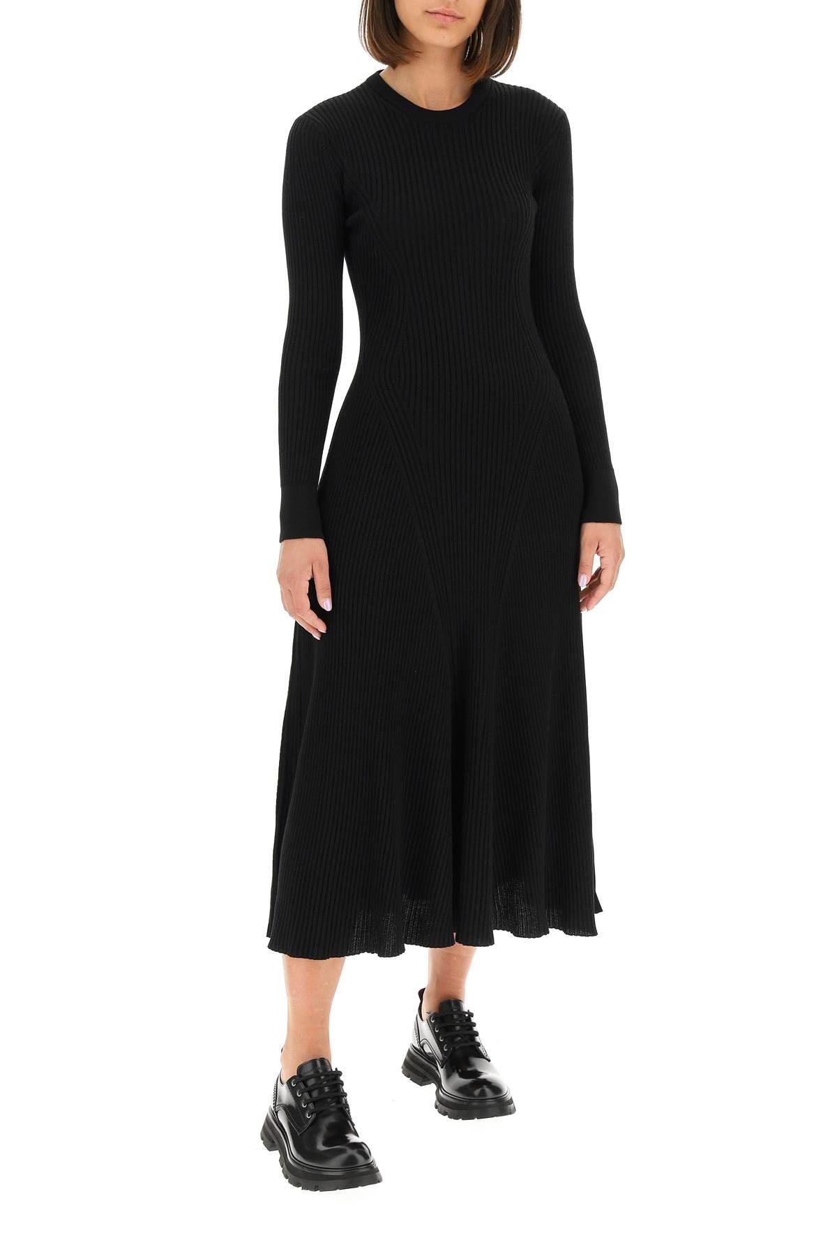 RIB KNIT MIDI DRESS - 2