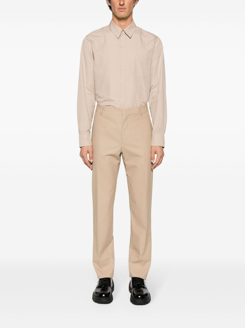 Alexander McQueen mid-rise twill-weave tailored trousers outlook