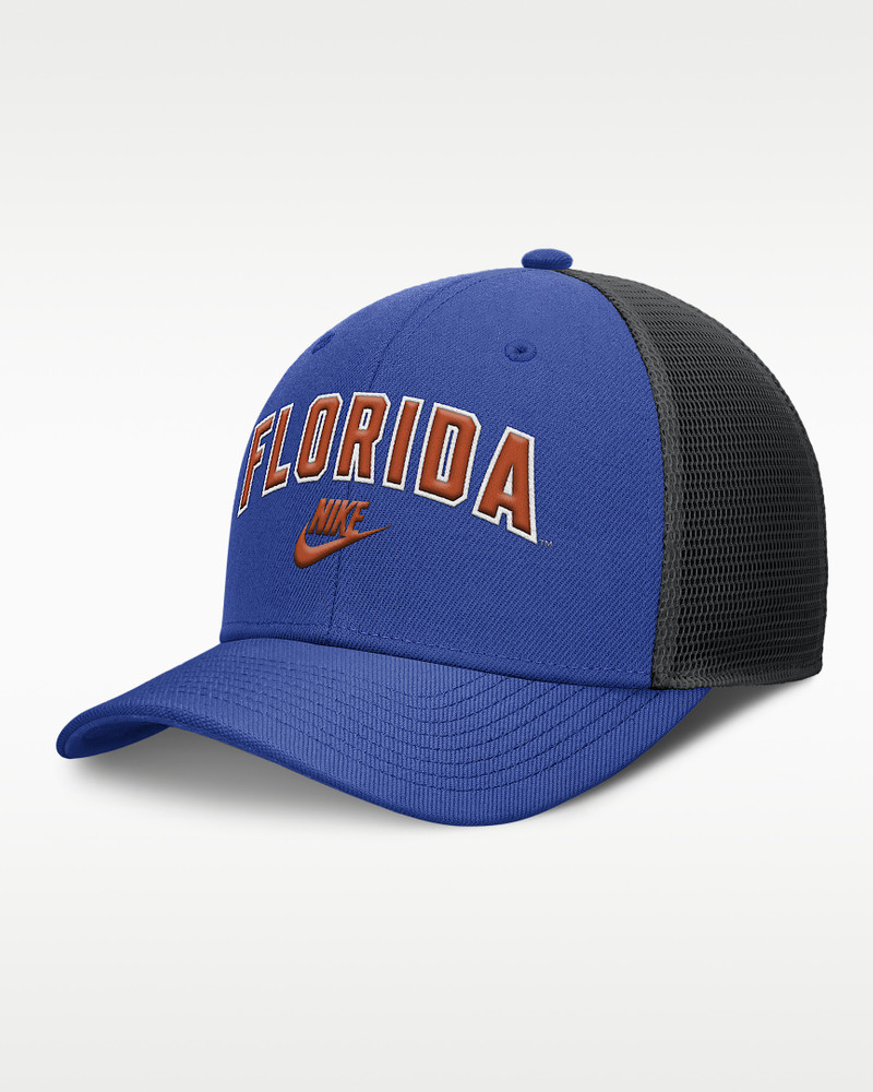 Florida Legacy Arch Rise Men's Nike Dri-FIT College Trucker Adjustable Hat 1