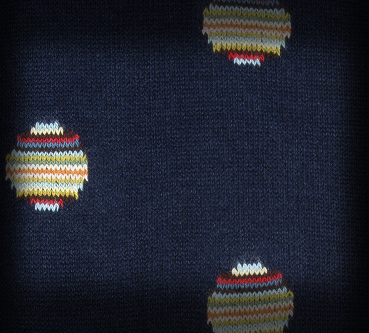 Navy 'Signature Stripe Polka Dot' Socks - 4