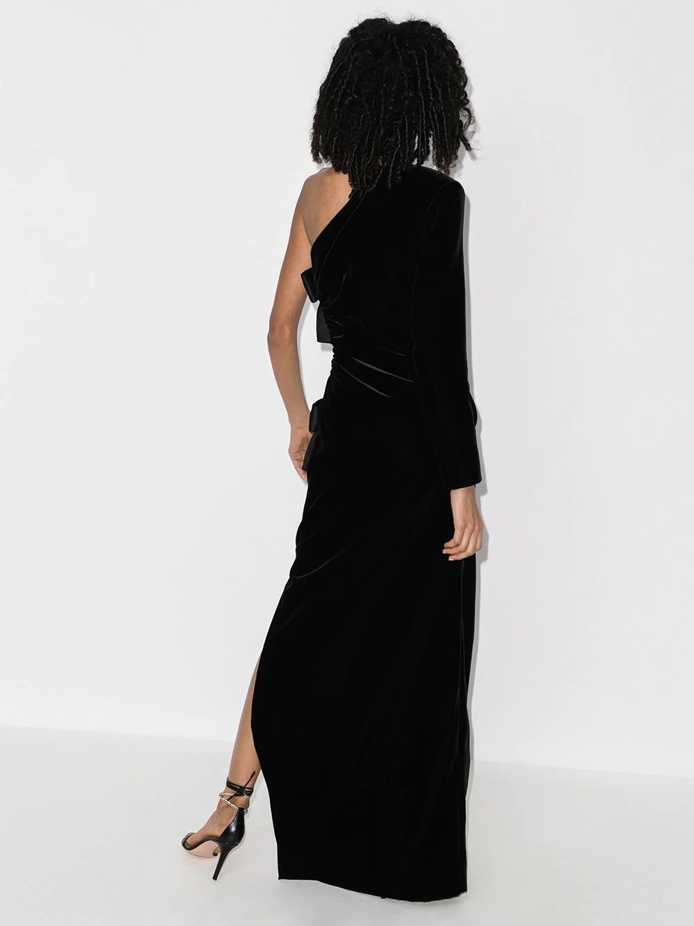 one-shoulder evening gown - 3