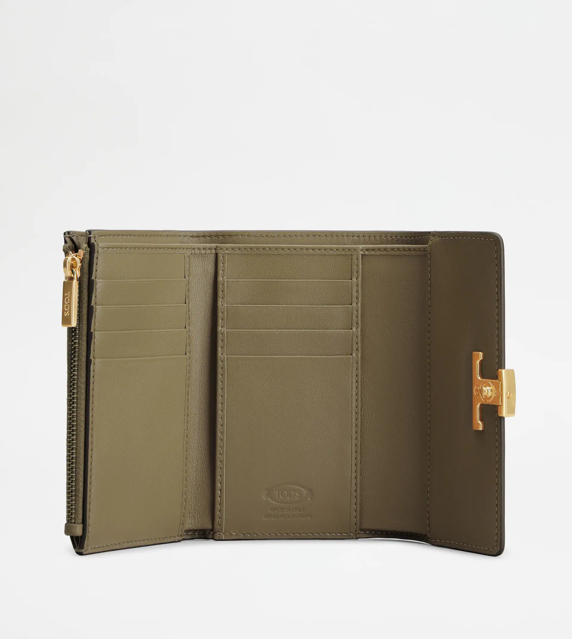 TIMELESS WALLET IN LEATHER - GREY - 2