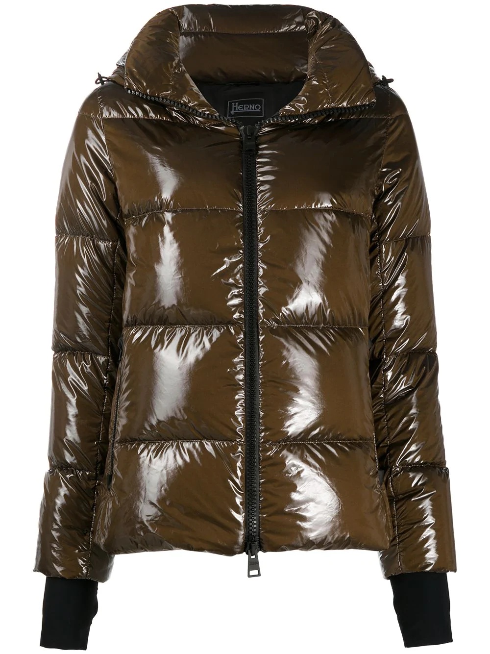 hooded puffer jacket - 1