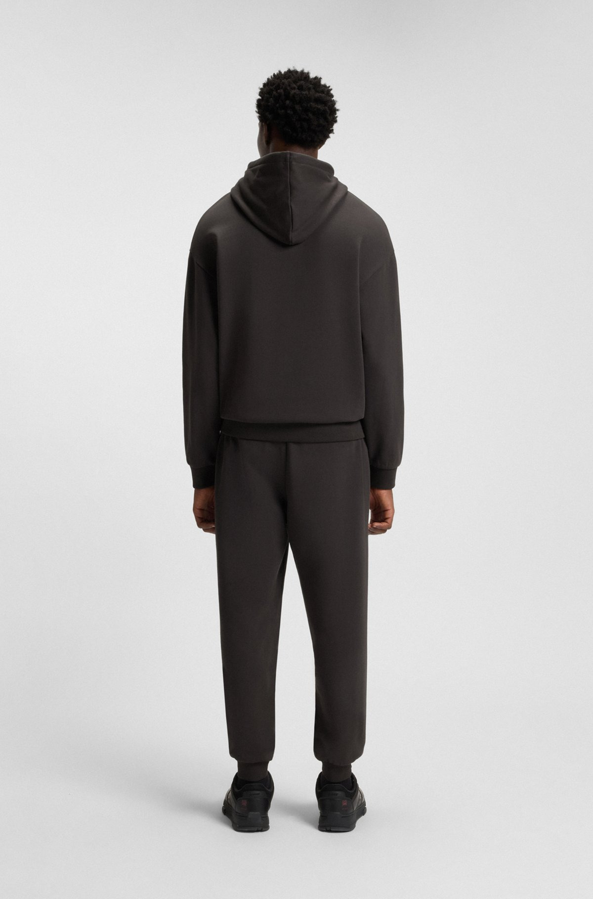 HUGO X RB COTTON-TERRY HOODIE WITH BULL GRAPHIC - 5