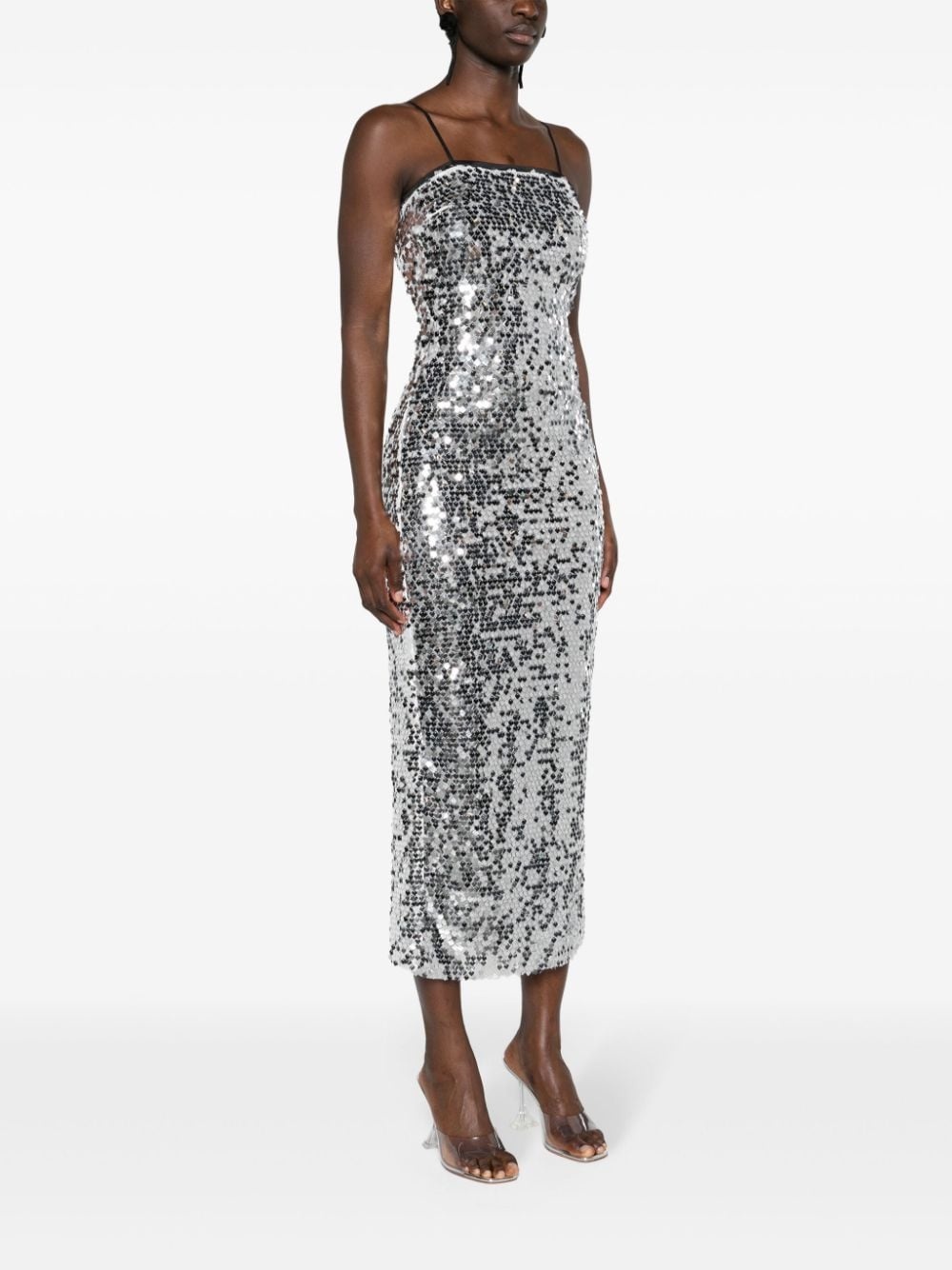 sequined column midi dress - 3