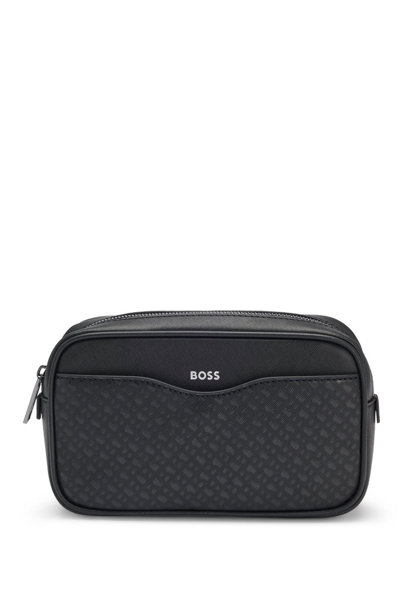 STRUCTURED BELT BAG WITH MONOGRAM PATTERN 1