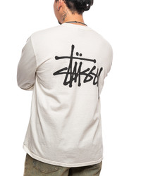 ★【STUSSY】★BASIC STUSSY PIGMENT DYED LS TE.E★Tシャツ★ Stüssy Basic Stussy Pigment Dyed LS Tee 'Natural