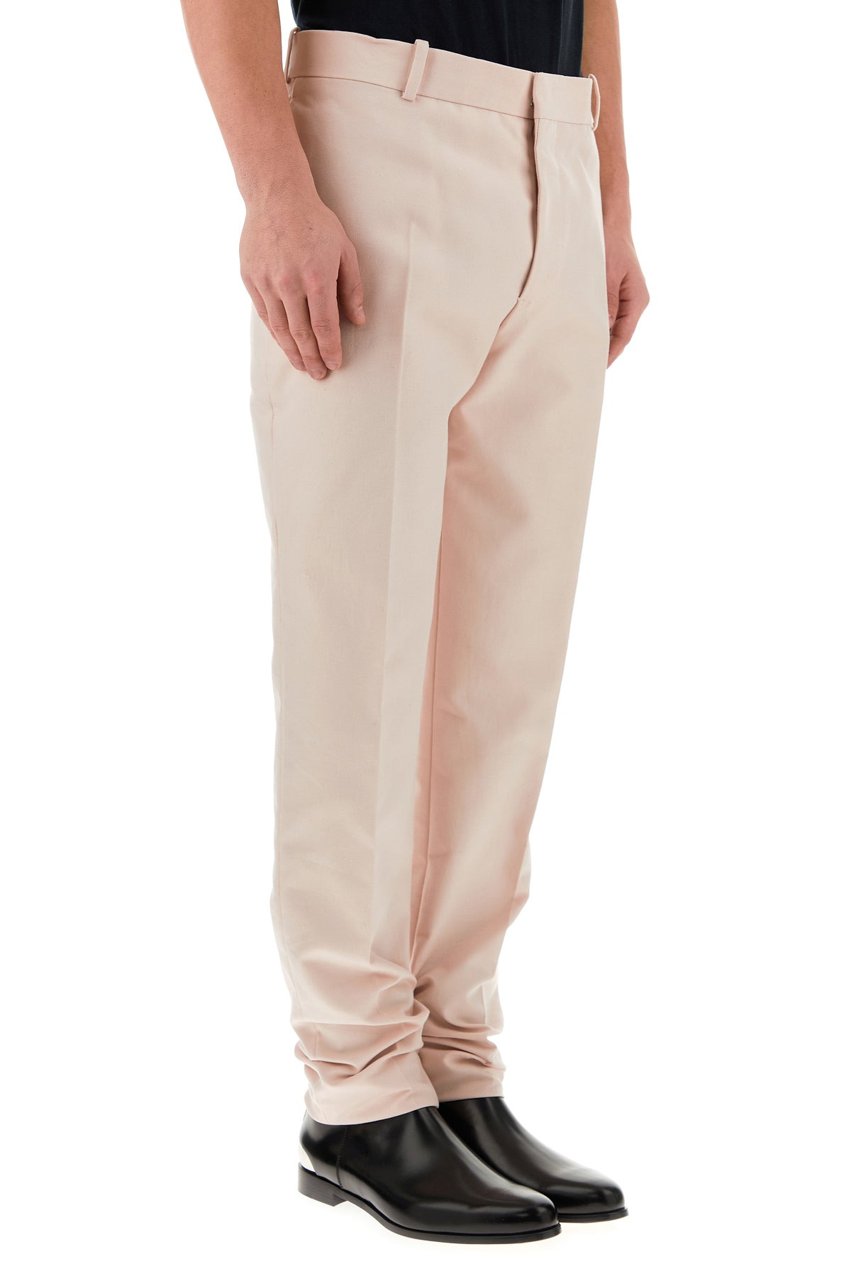 Pastel pink twill pant - 3