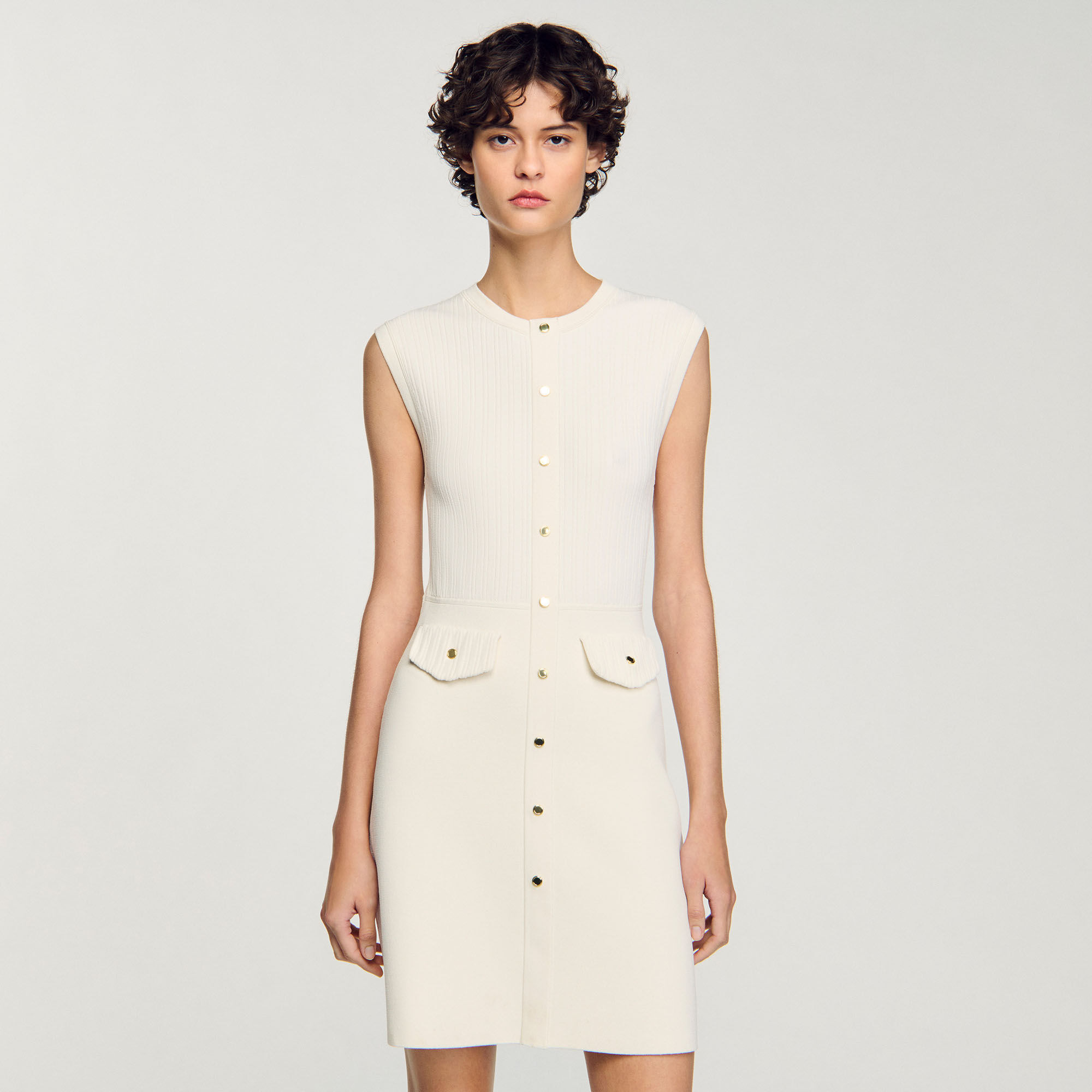 RIB KNIT MINI DRESS - 4
