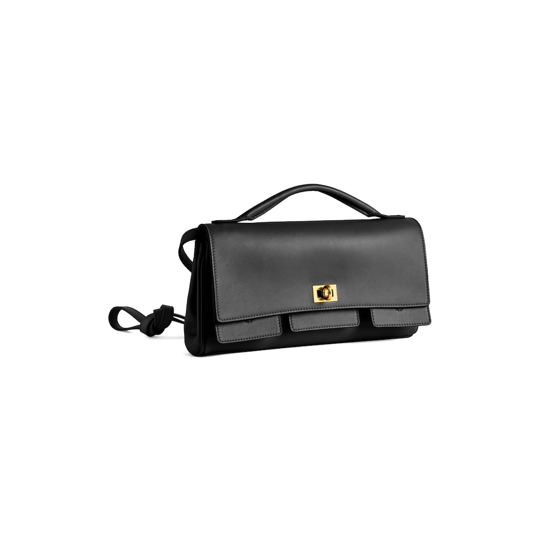 Women's Bel Air Small Clutch On Strap  in Black - 2