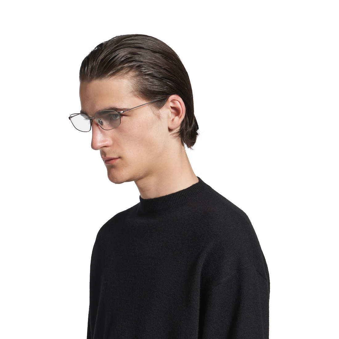 Editorial Oval Sunglasses in Silver - 7