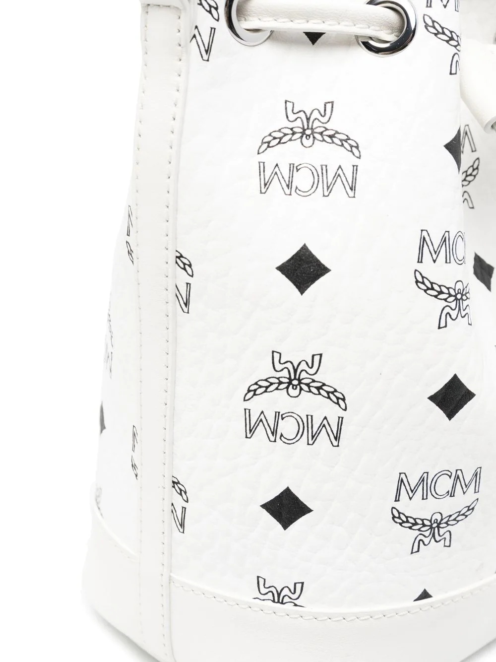 logo-print drawstring bucket bag - 4