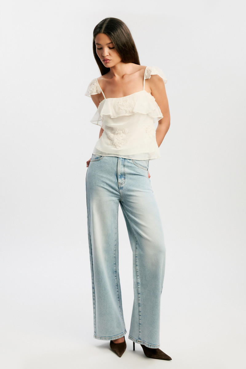 BARDOT Lisette Frill Detail Cami In Ivory outlook