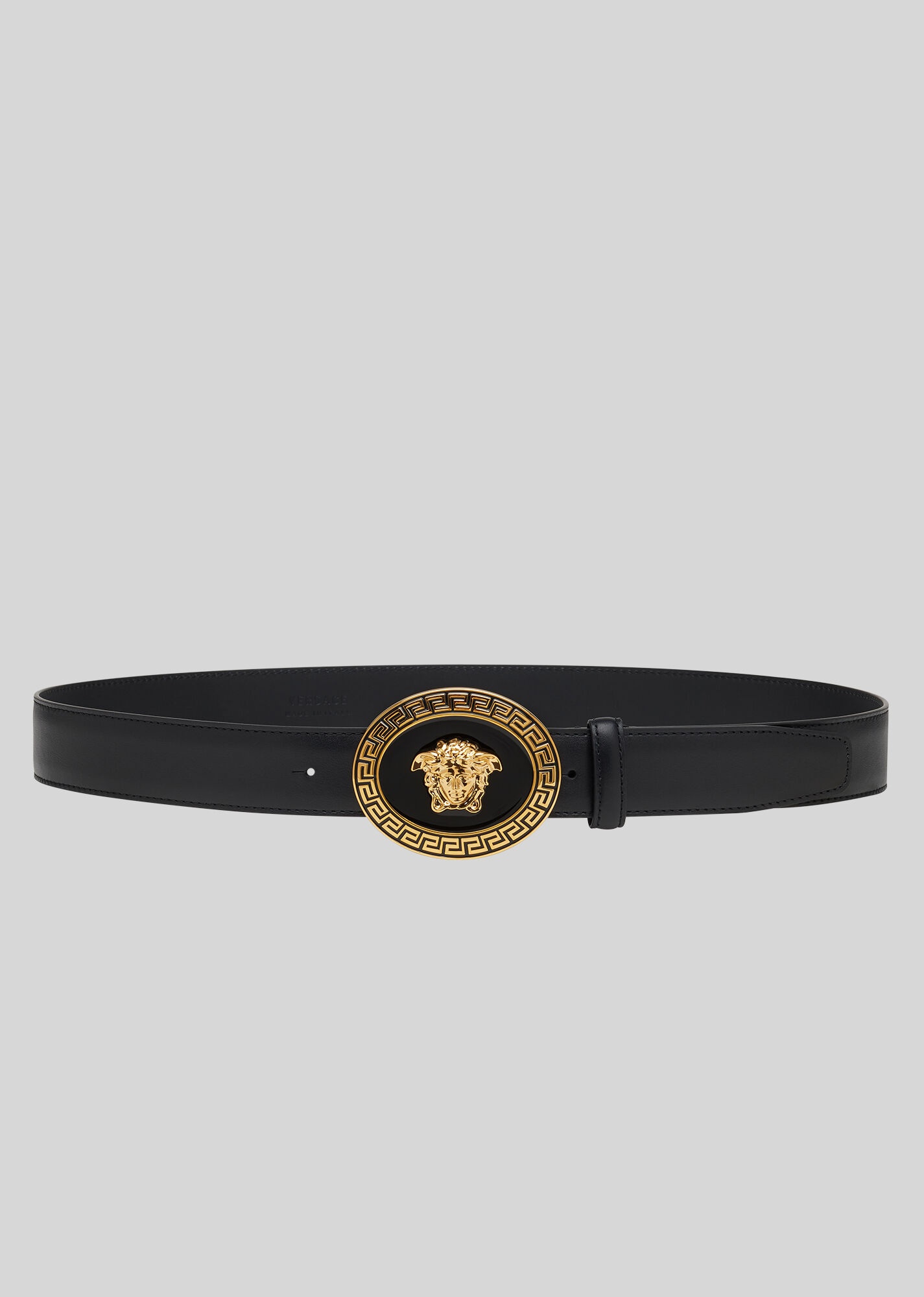 Oval Medallion Vitello Belt - 1