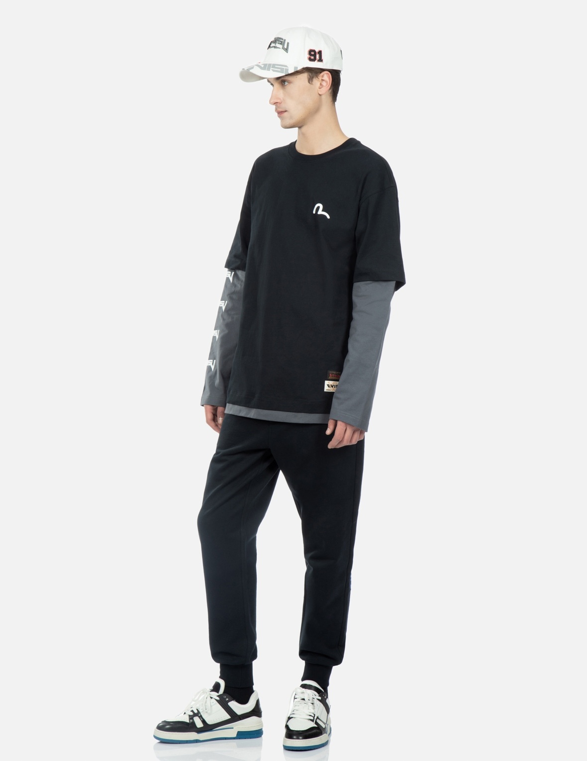 FLAME LOGO PRINT SWEATPANTS - 4