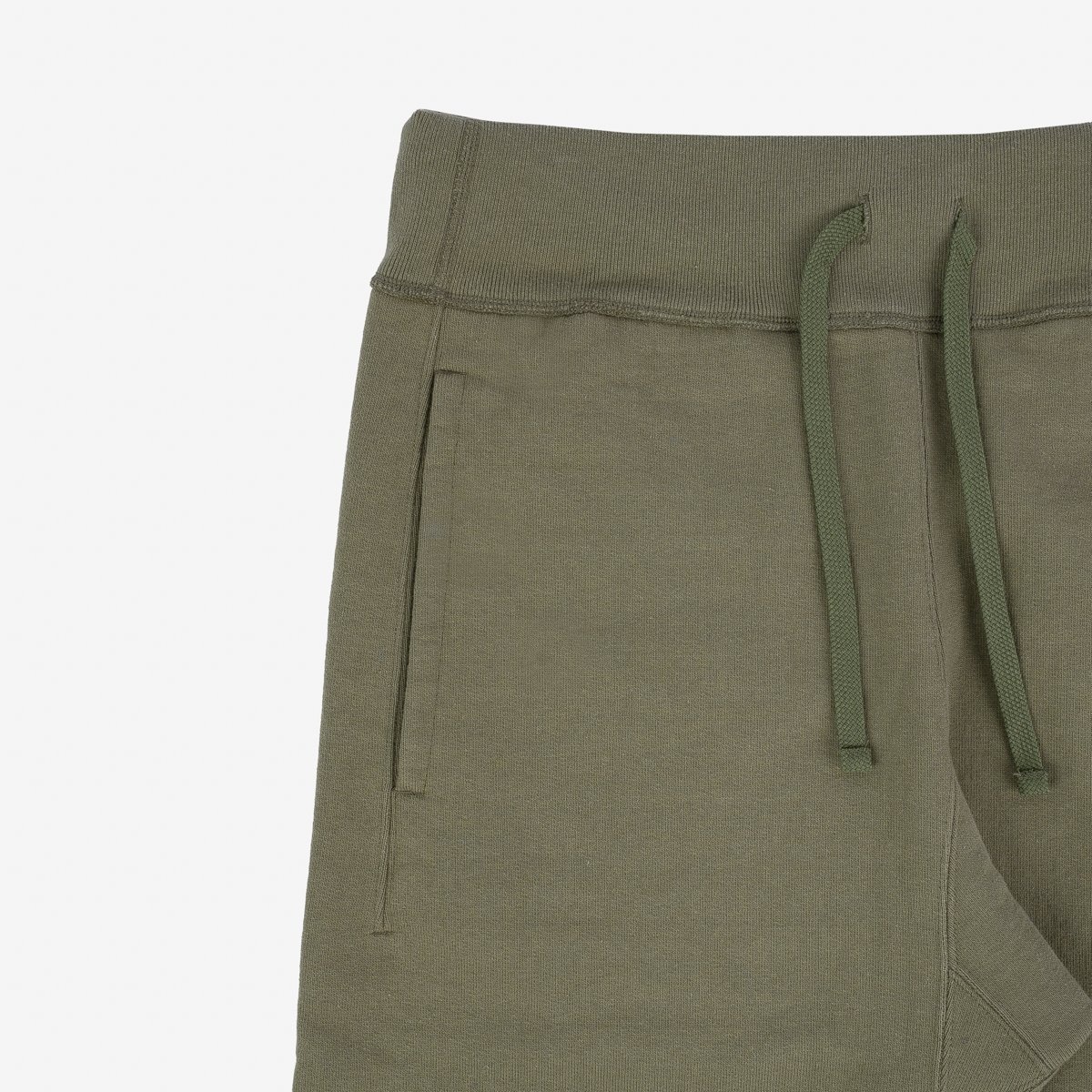 IHSW-70-OLV 14oz Ultra Heavyweight Loopwheel Cotton Sweat Pants - Olive - 7