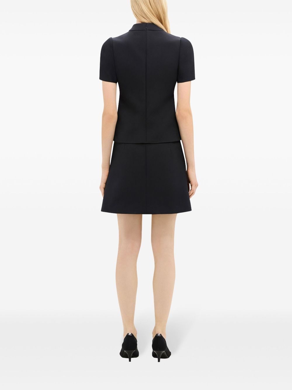 zip-detail twill miniskirt - 4