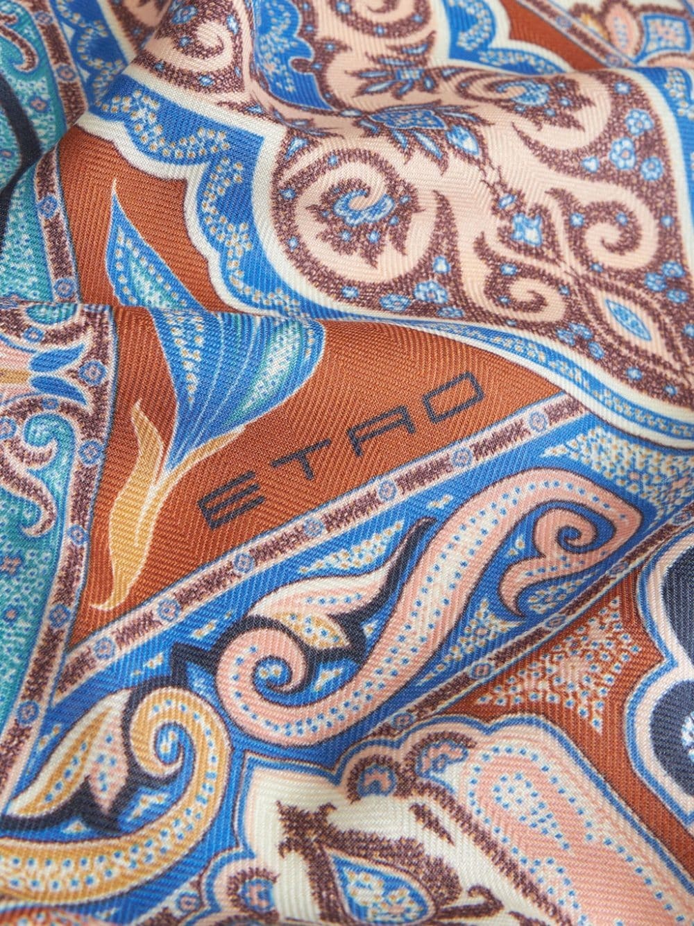 paisley-print cashmere-blend scarf - 2