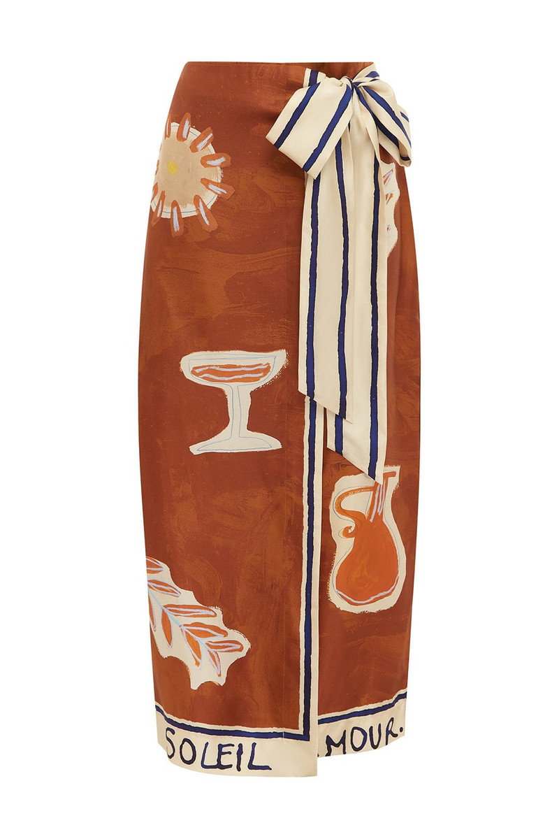 Soleil D'Amour Silk Sarong Skirt 1