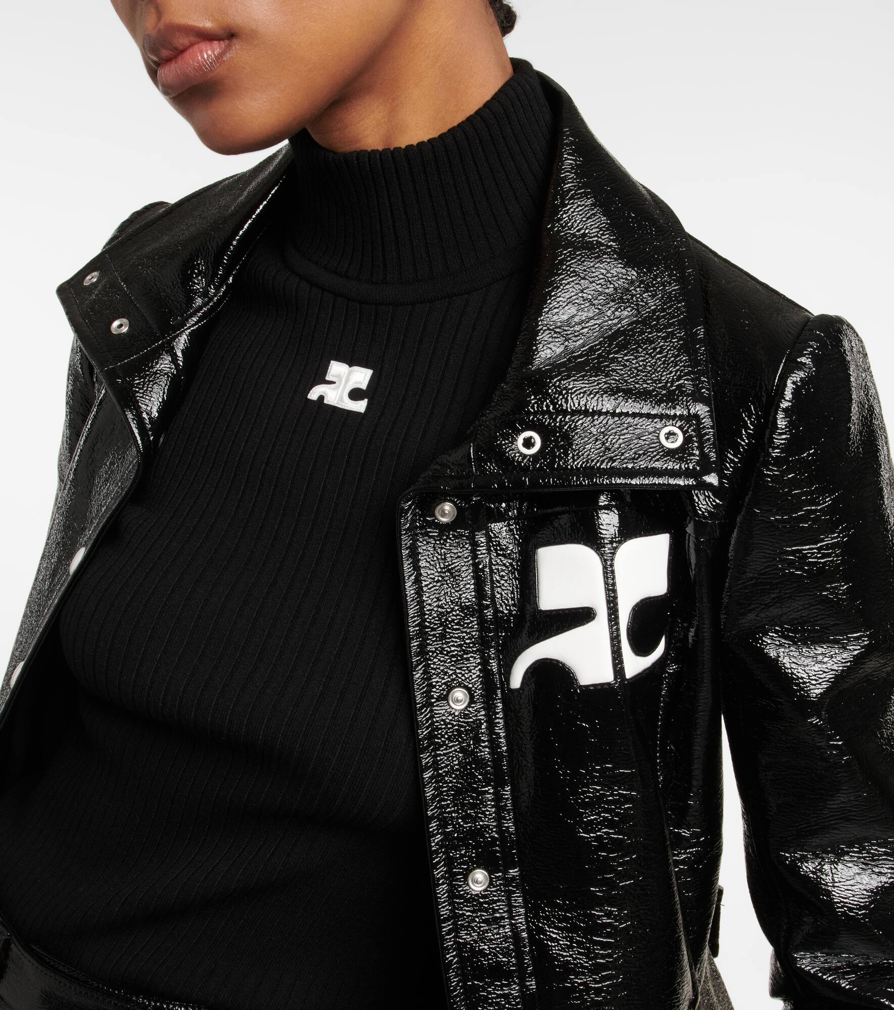 Logo cotton-blend trench coat - 4