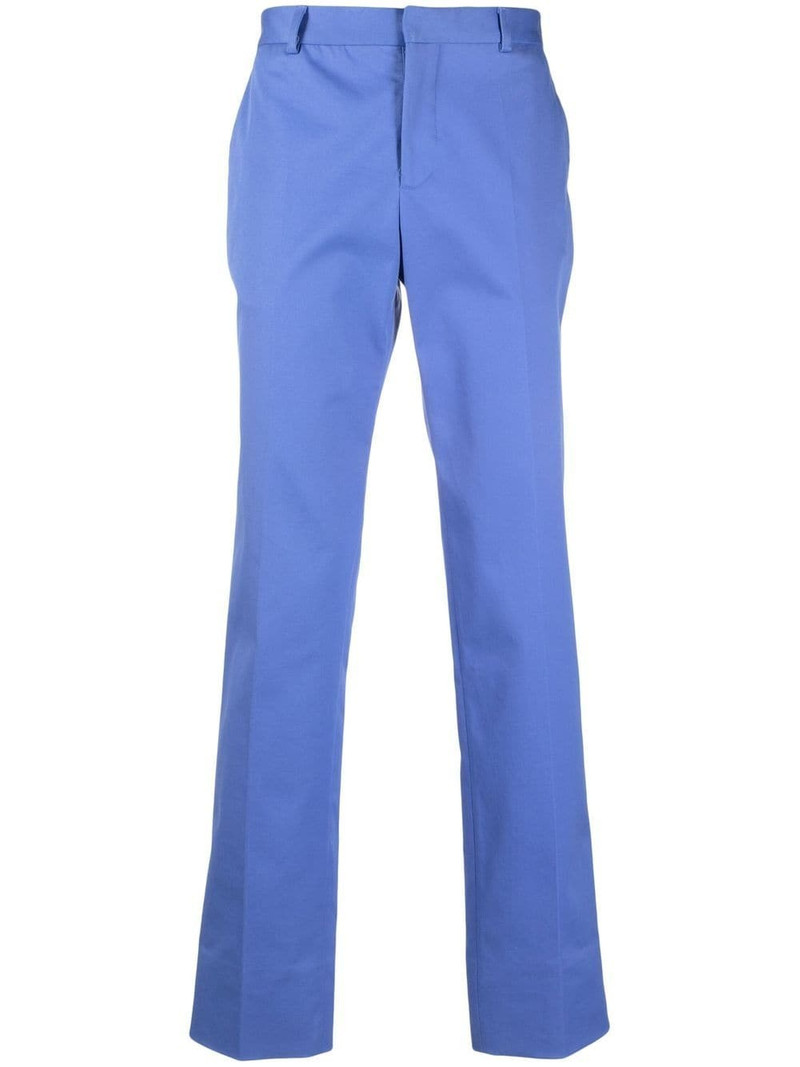 logo-embroidered tailored trousers 1