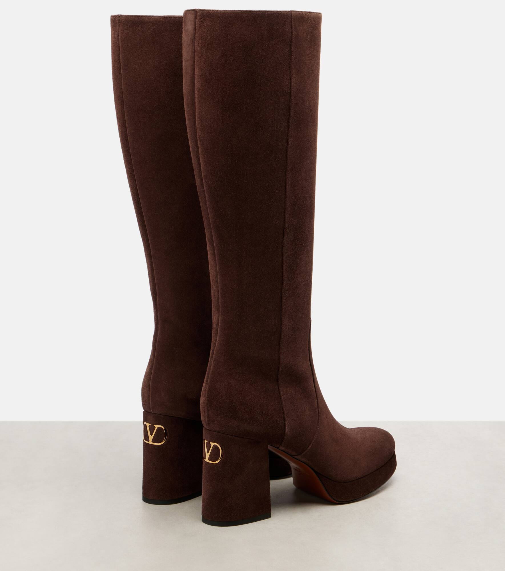 Fawcette 80 suede platform knee-high boots - 2