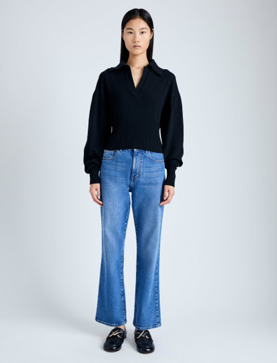 Proenza Schouler Jeanne Polo Sweater in Eco Cashmere outlook