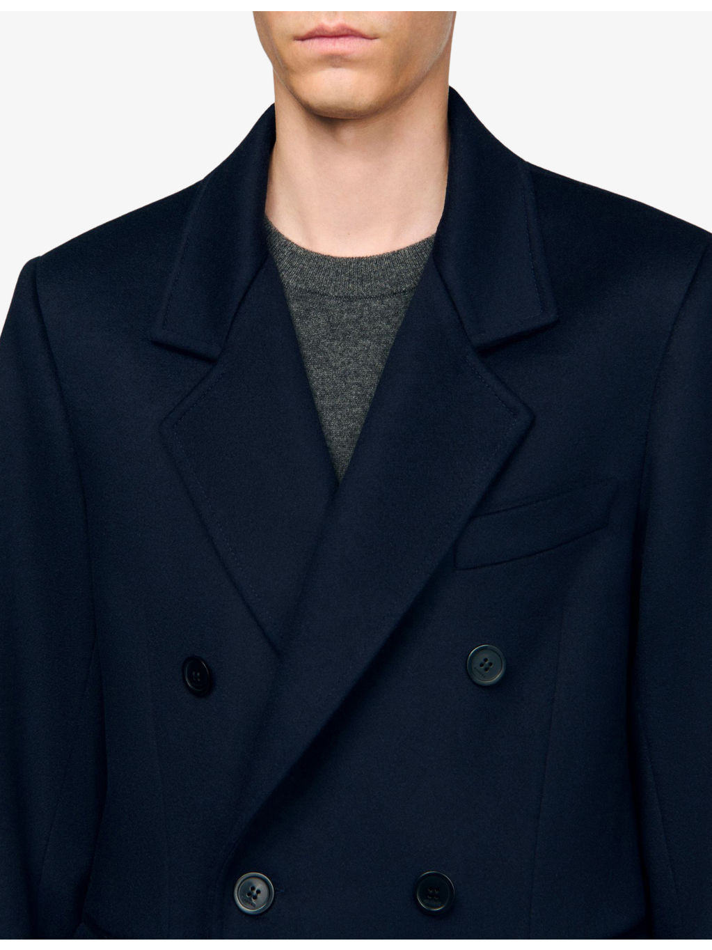 Button-Up Regular-Fit Wool And Cashmere-Blend Coat - 5
