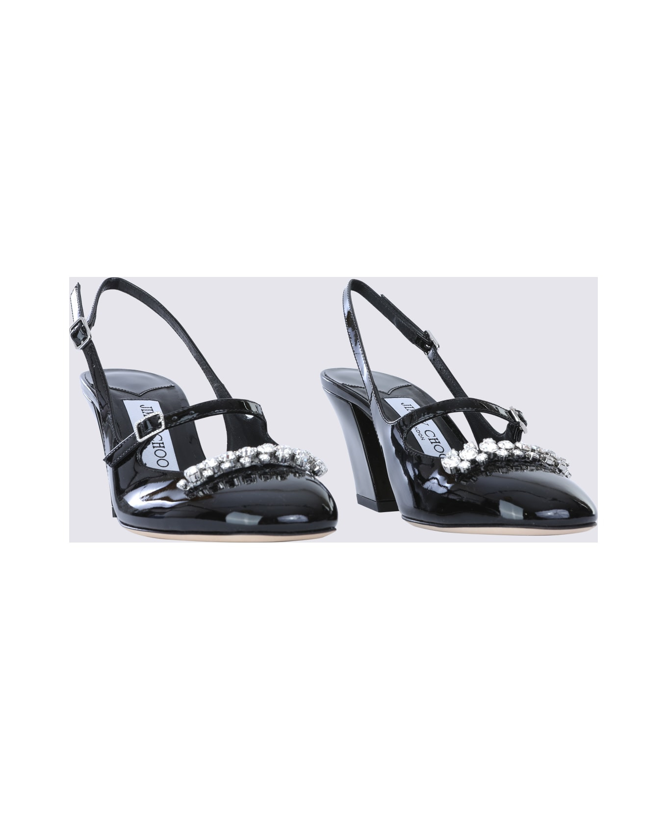 Black Leather Belinda Pumps - 2