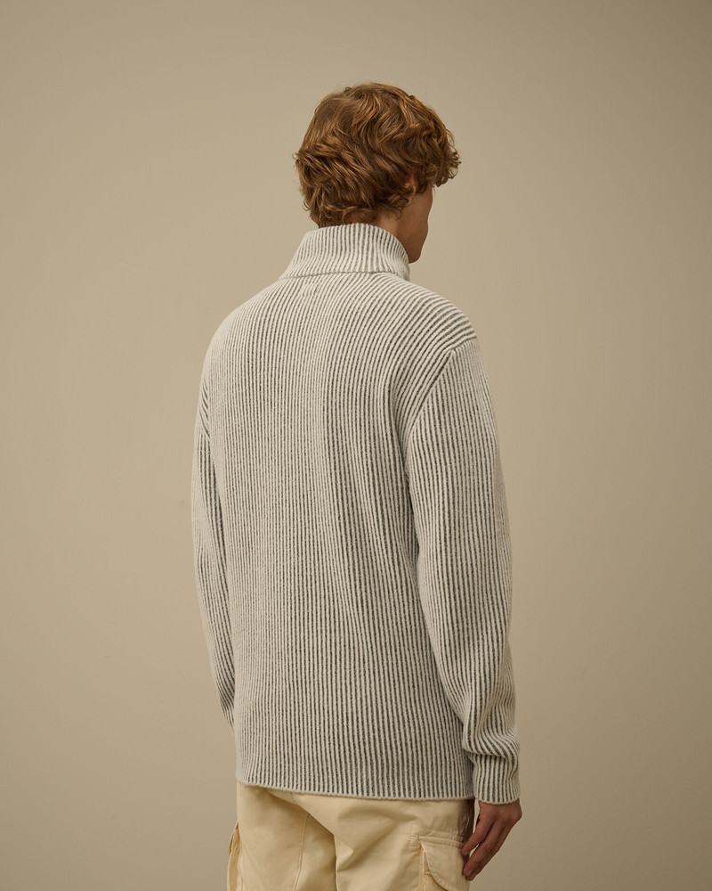 Fleece Knit Half Zip Sweater 4
