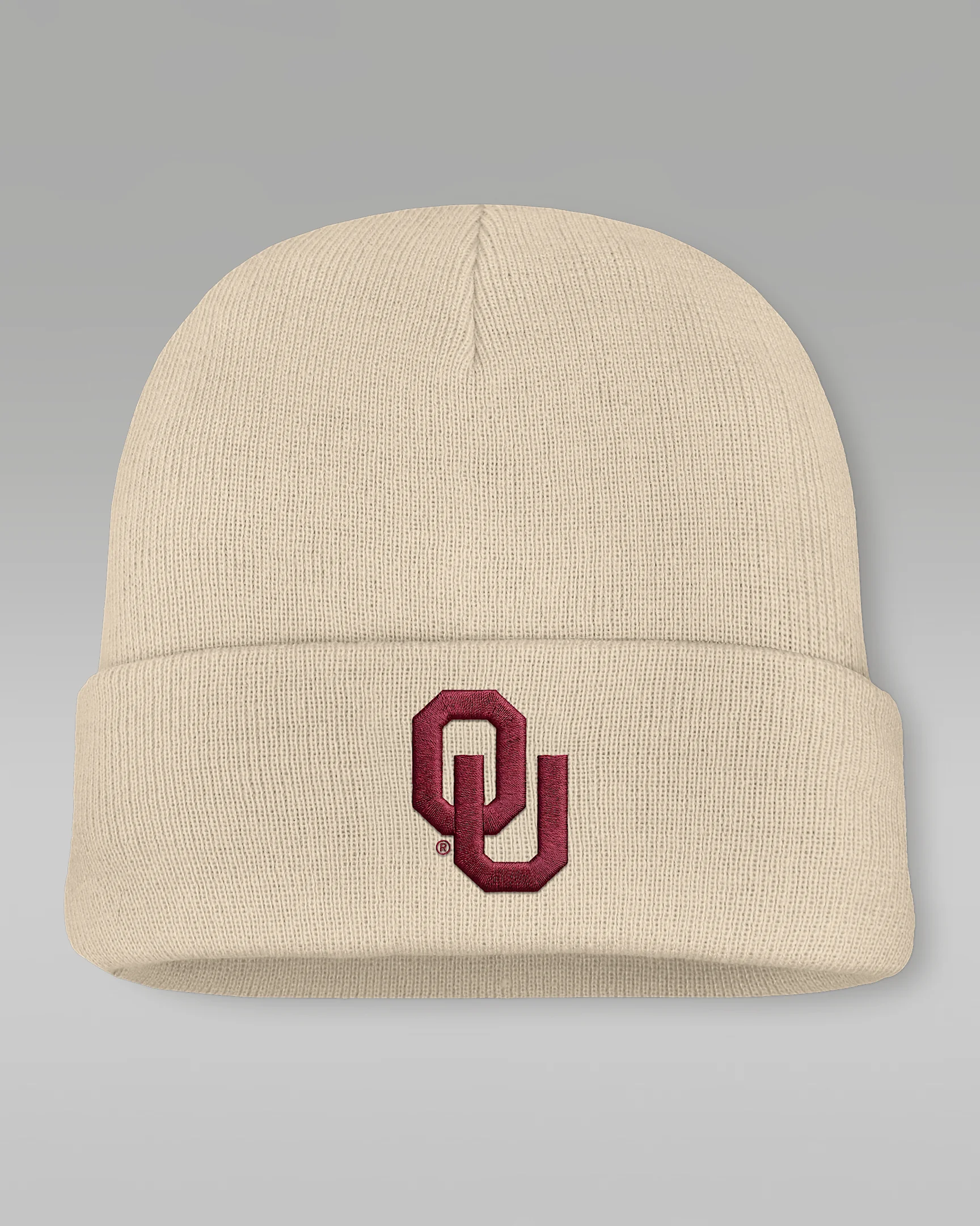 Oklahoma Natural Utility Men's Jordan Brand College Cuffed Beanie - 1