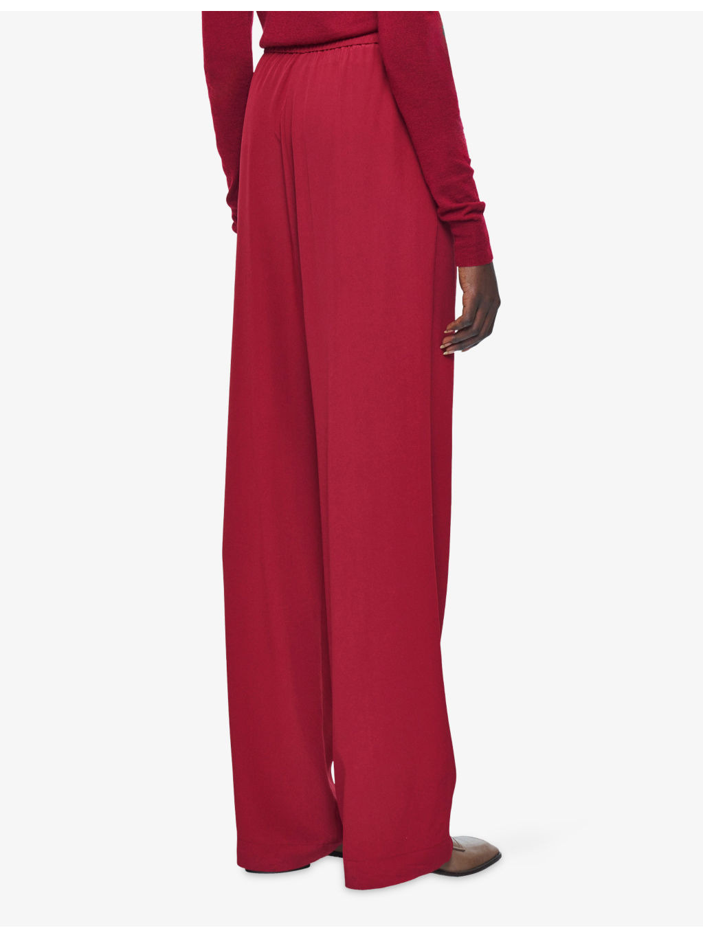 Sahel Crepe de Chine Silk Trousers - 3