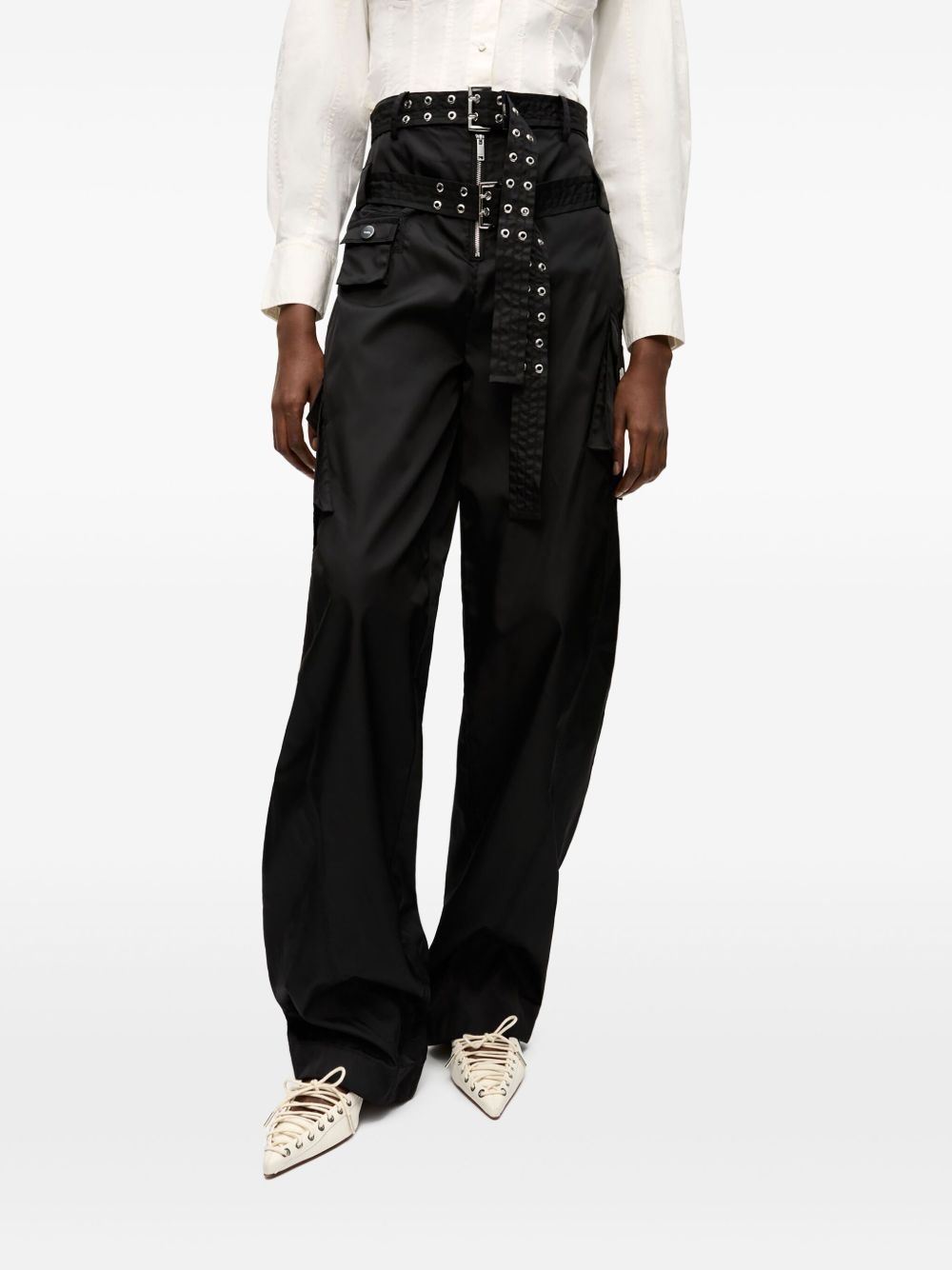 belted trousers - 3