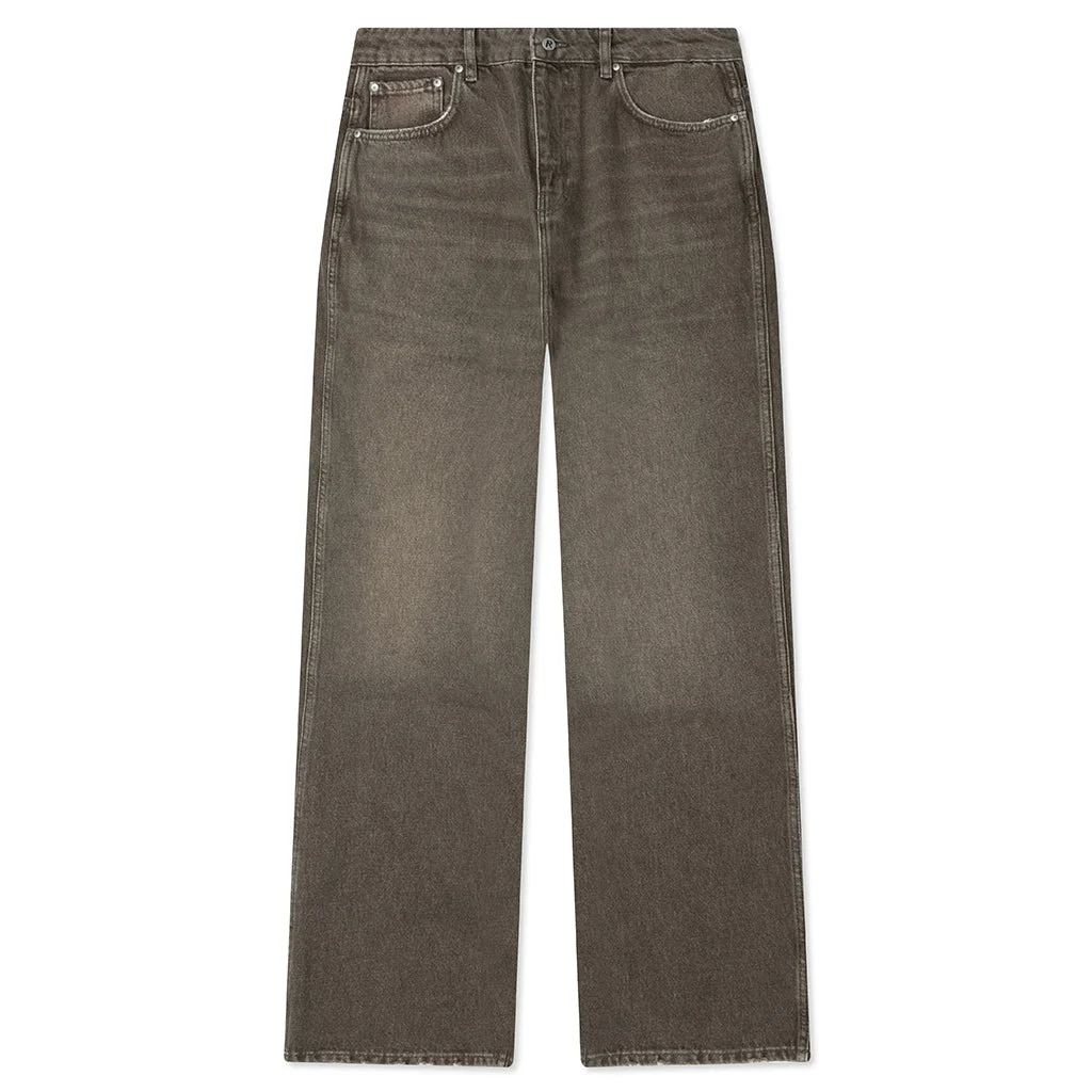 R3 BAGGY DENIM - WASHED OLIVE - 1