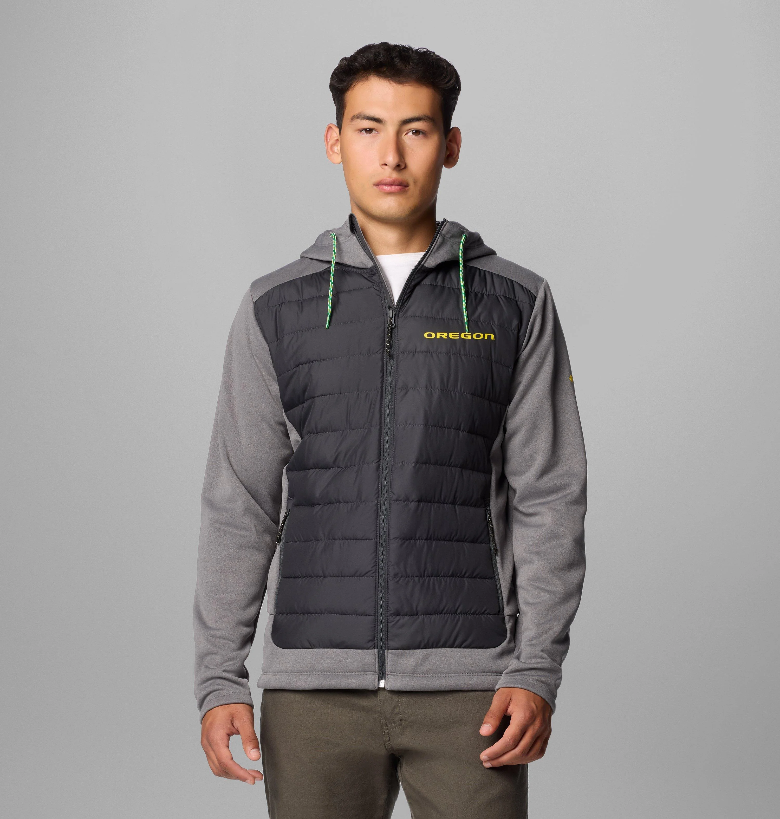 Men's Collegiate Out-Shield Hybrid Hoodie - Oregon - 1