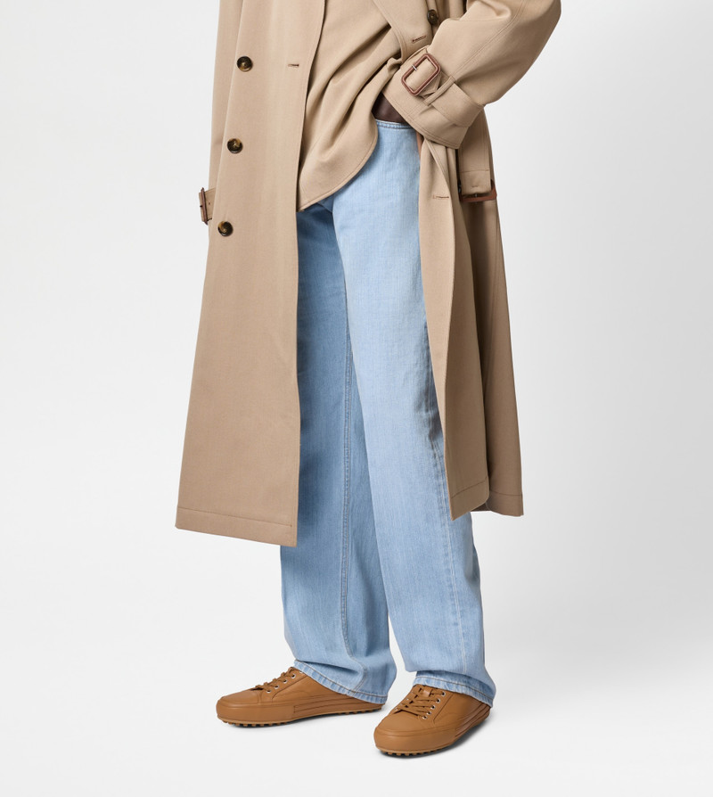 Tod's SNEAKERS IN LEATHER - BROWN outlook