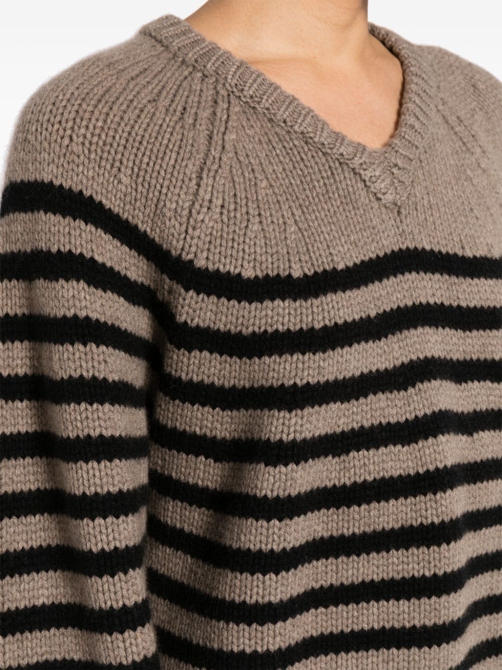 Nalani striped cashmere jumper - 5