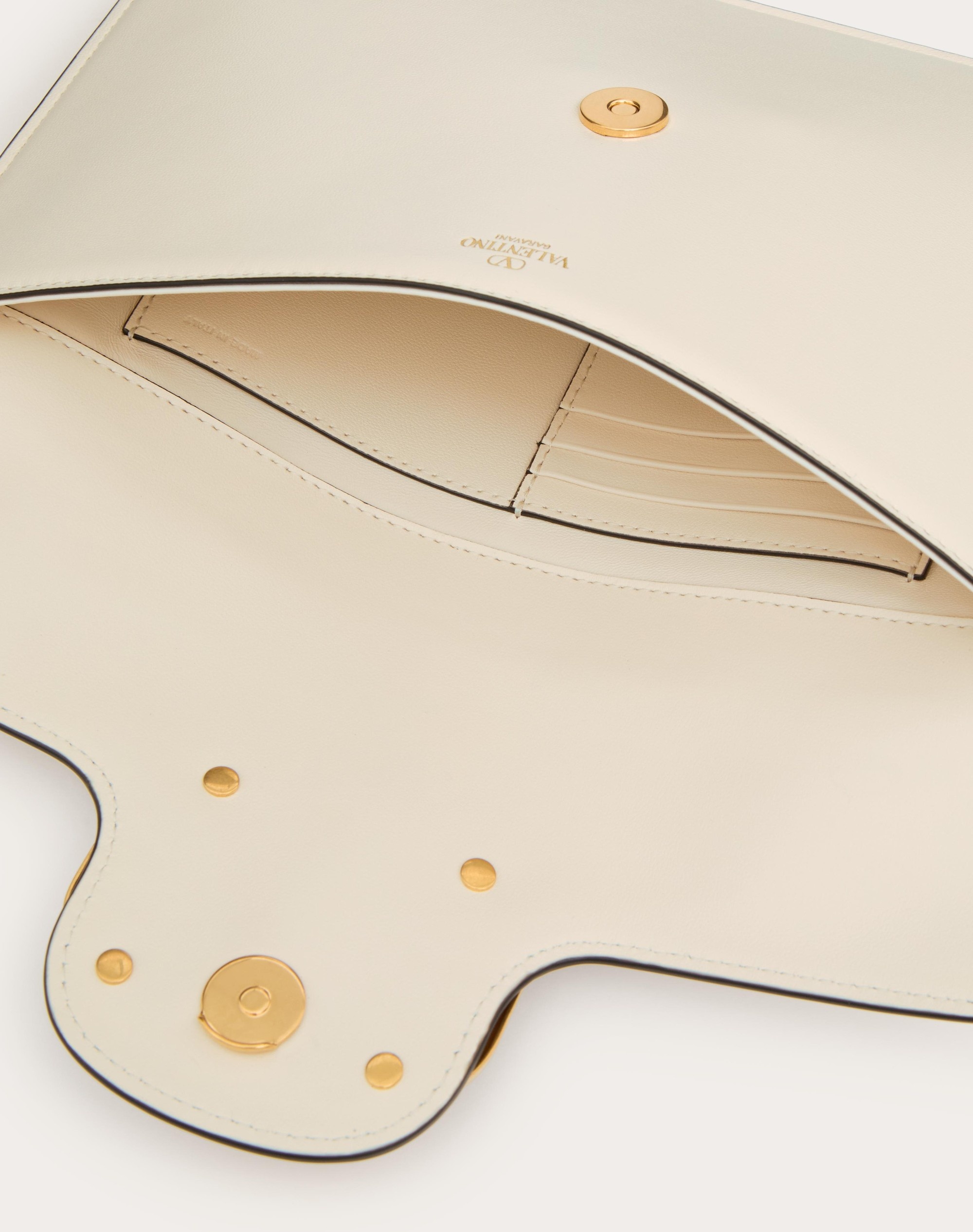 VALENTINO GARAVANI LOCÒ CALFSKIN CLUTCH BAG - 6