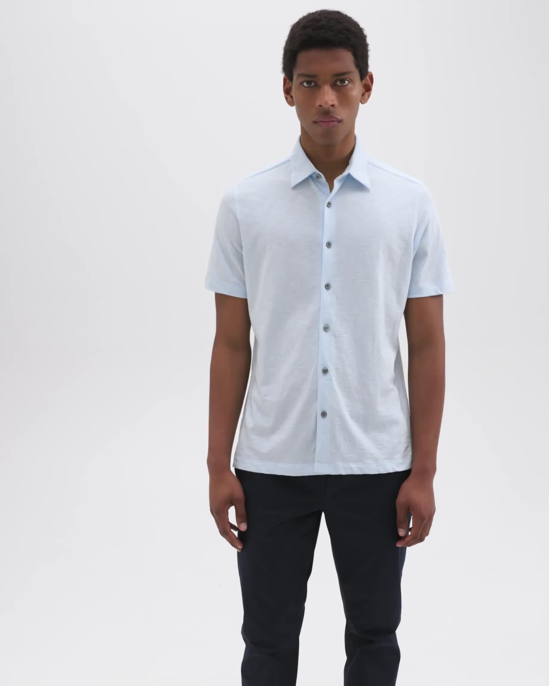 Noran Short-Sleeve Shirt in Slub Cotton - 7