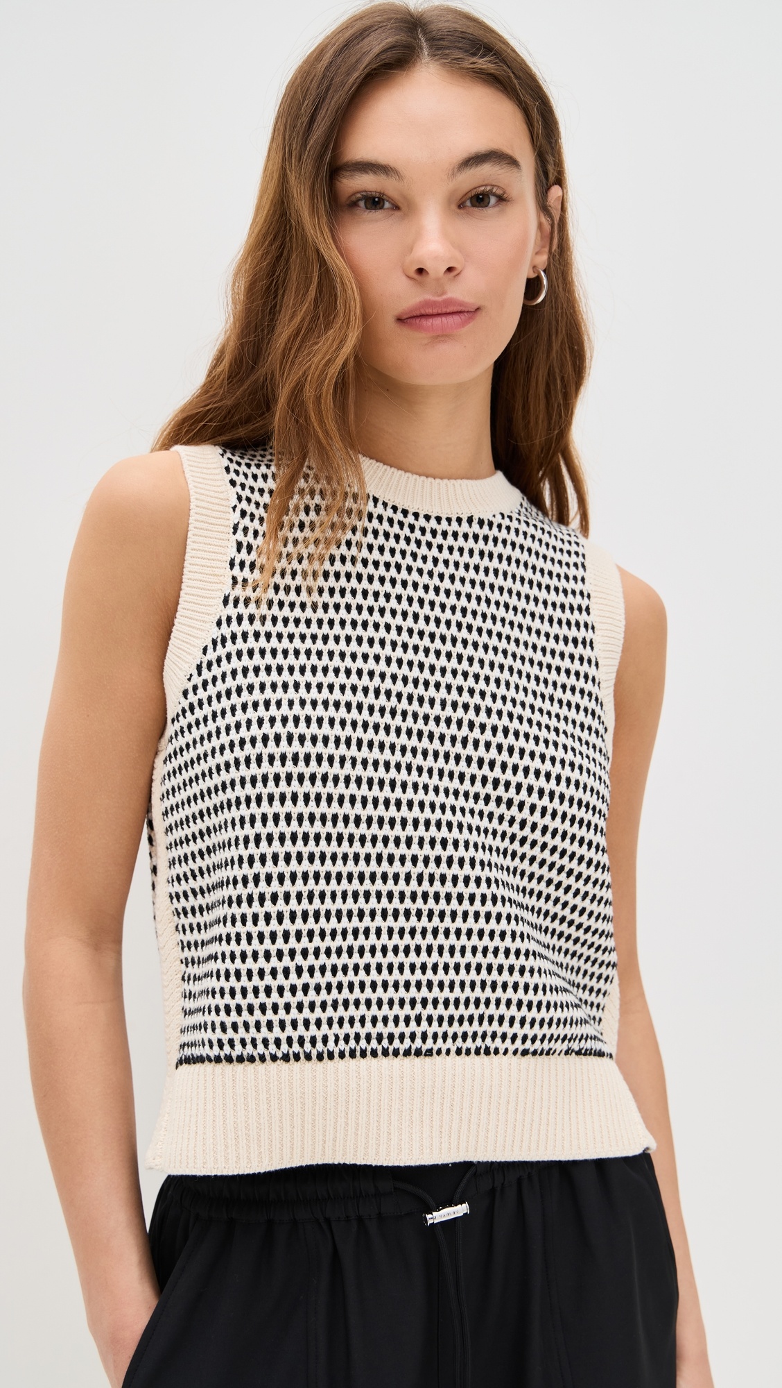 Knowles Textured Knit Vest - 1