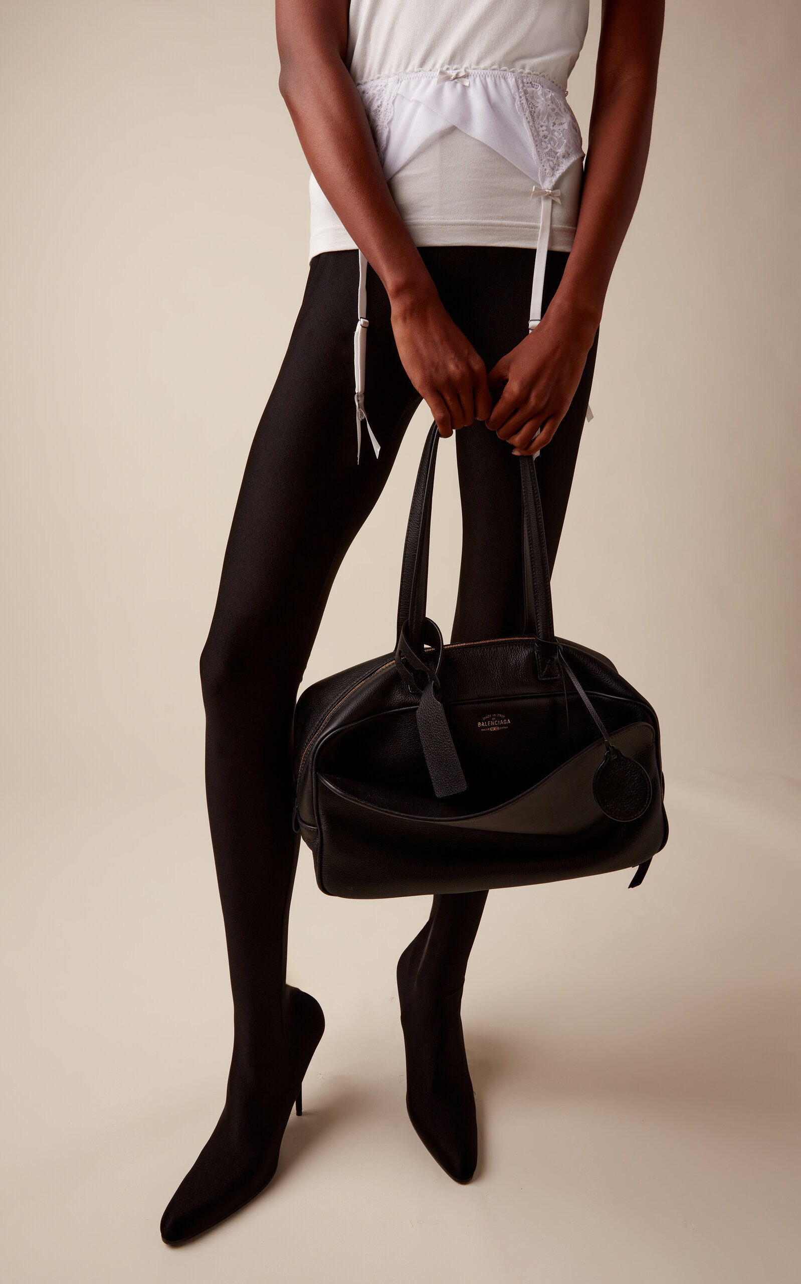 Leather Holdall black - 2