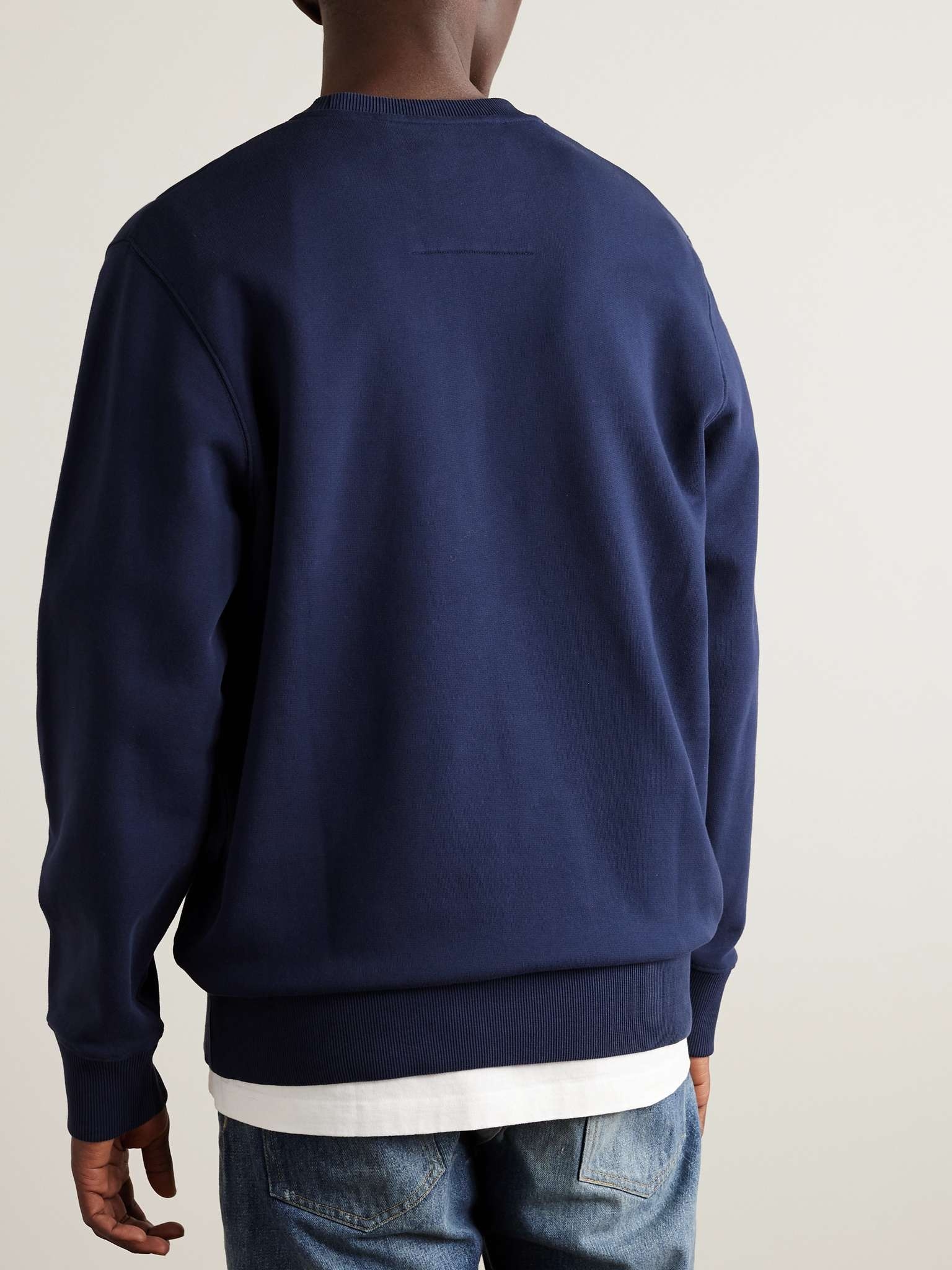 Paris Logo-Embroidered Cotton-Jersey Sweatshirt - 3