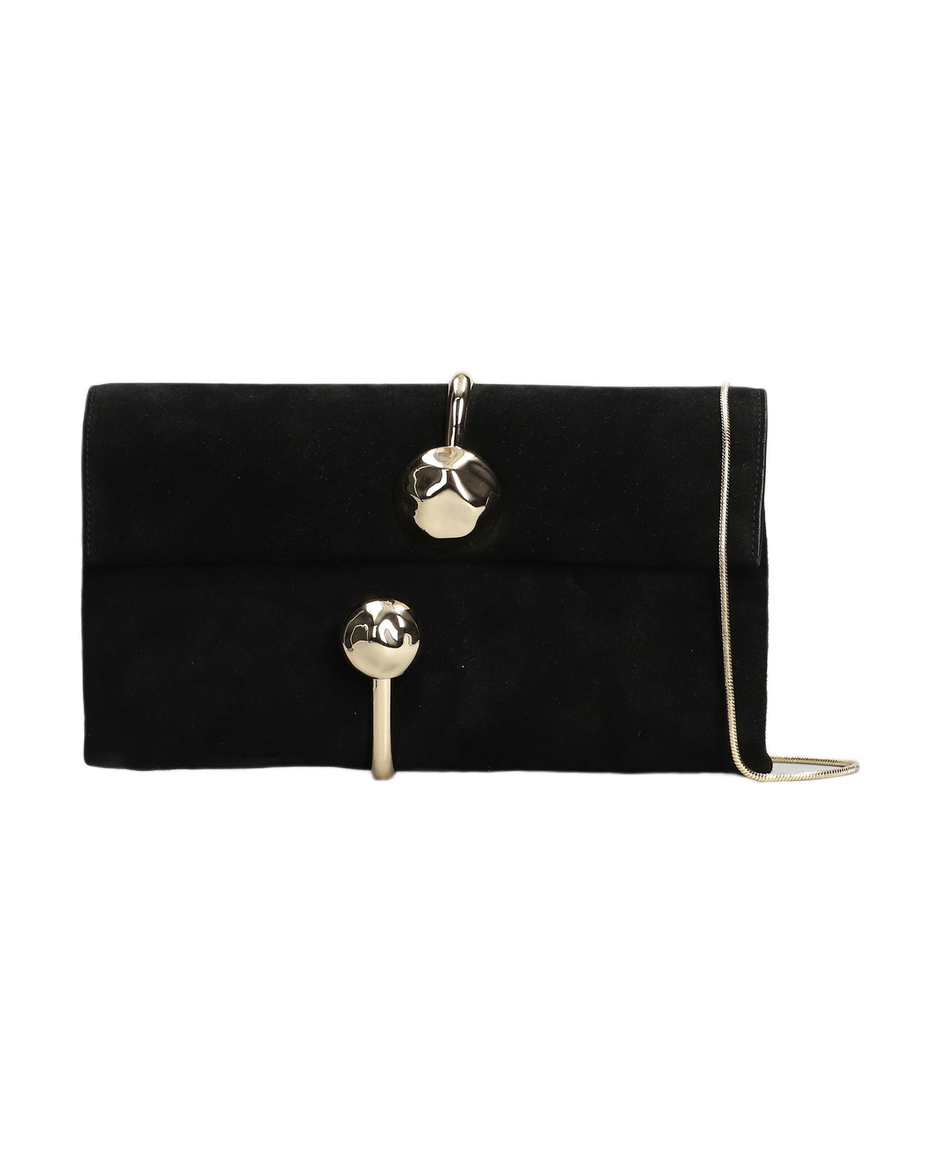 Amaya Clutch In Black Leather - 1