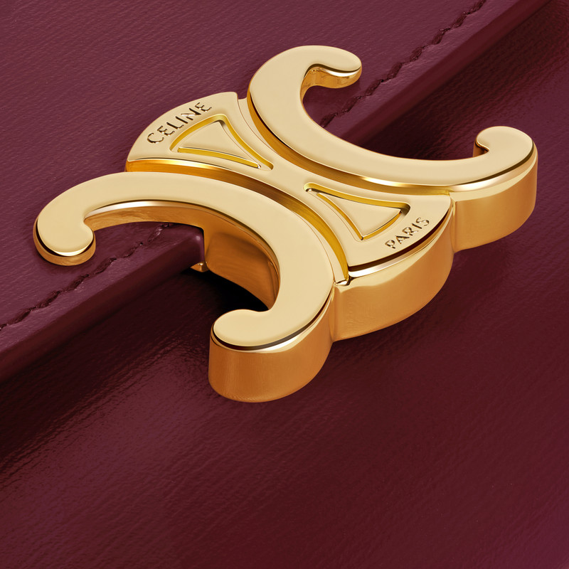 COMPACT WALLET WITH COIN TRIOMPHE in Shiny calfskin 5