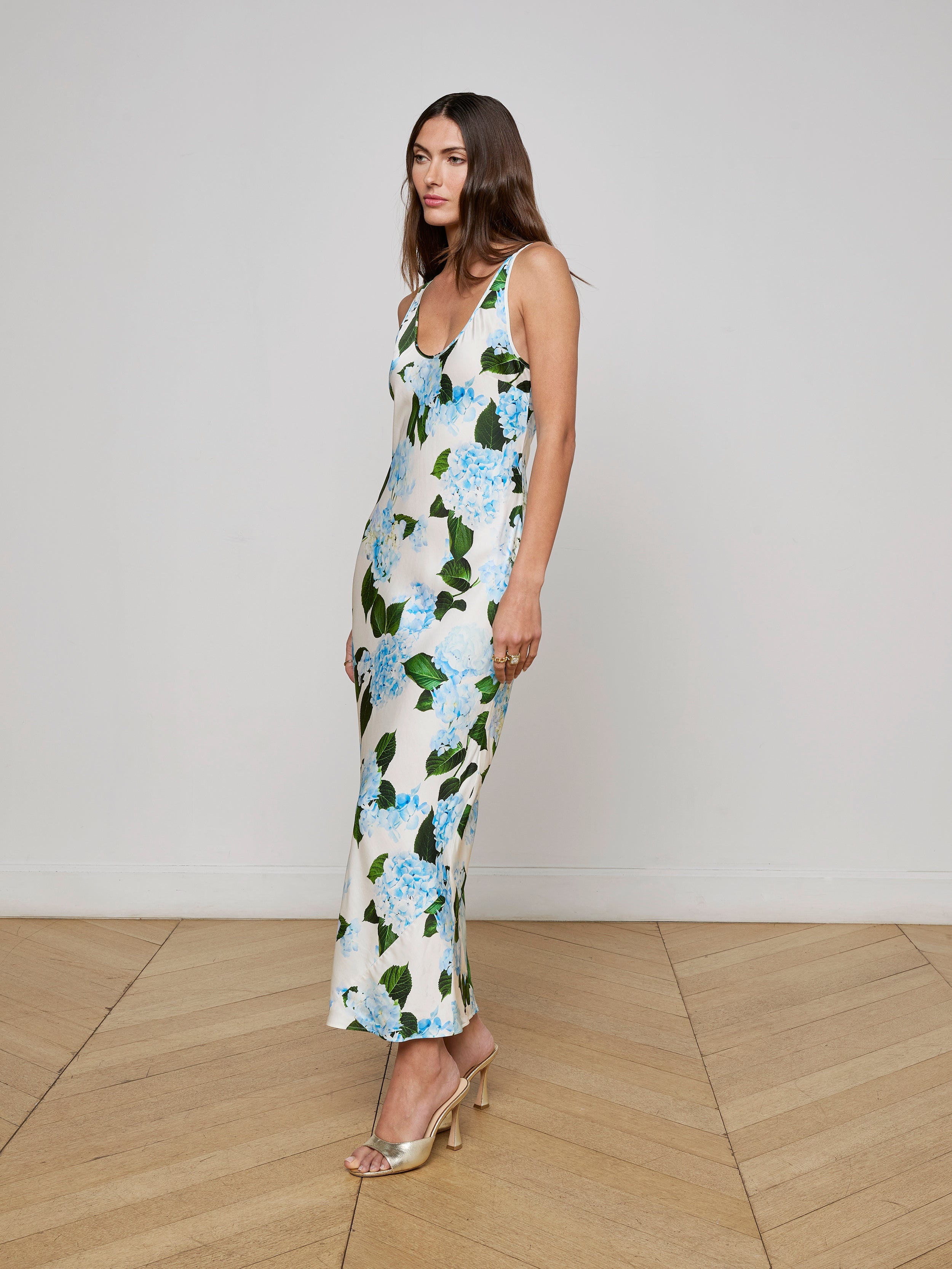 Akiya Satin Maxi Dress - 3